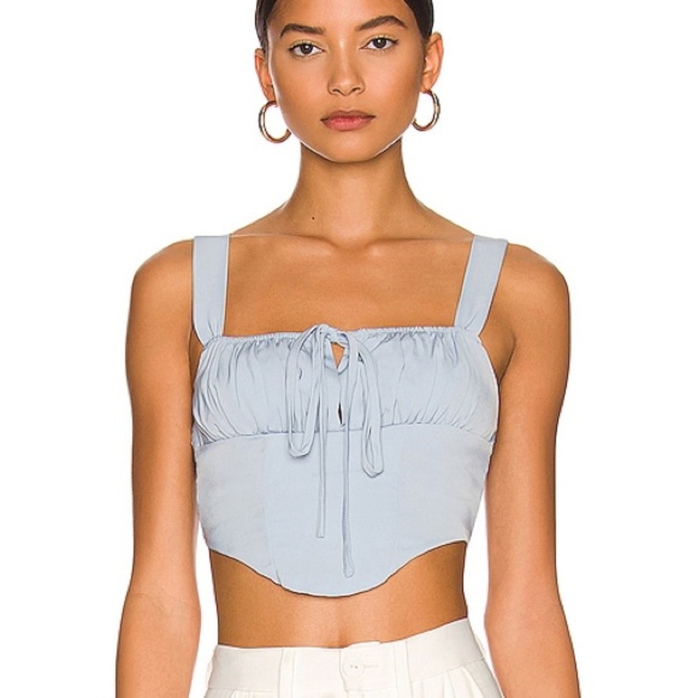 MORE TO COME Tina Ruched Corset Top